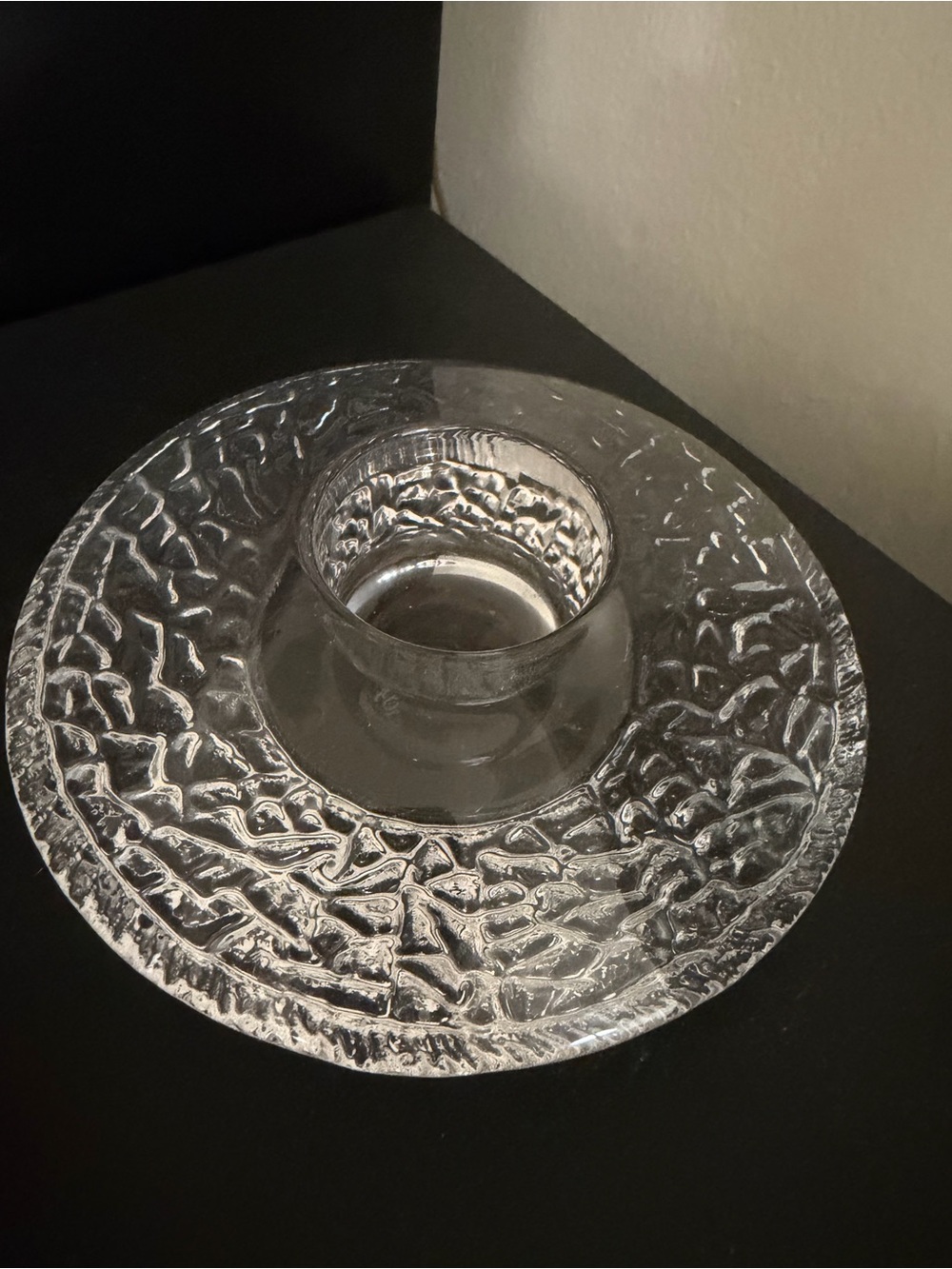 Orrefors Crystal votive candle holder